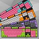104 Keys ANSI PBT Double Shot Backlit Keycaps Set OEM Profile for MX Mechanical Gaming Keyboard GK/Annie/poker 104/87/61 Red Alert / Hot Orange